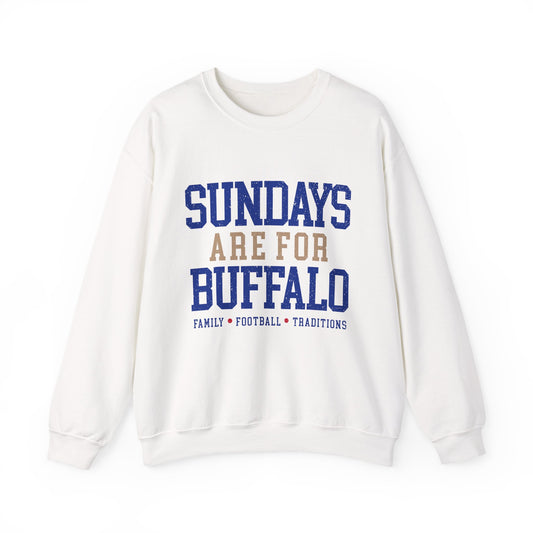 Sundays Are For Buffalo Bils Sweatshirt | NFL Football Fandom Crewneck I Gildan Crewneck Unisex