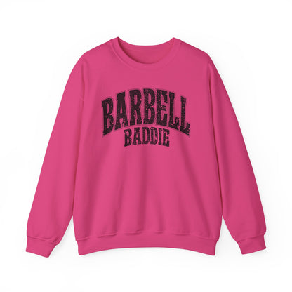 Barbell Baddie Sweatshirt | Gym Fitness Crewneck I Gildan Crewneck