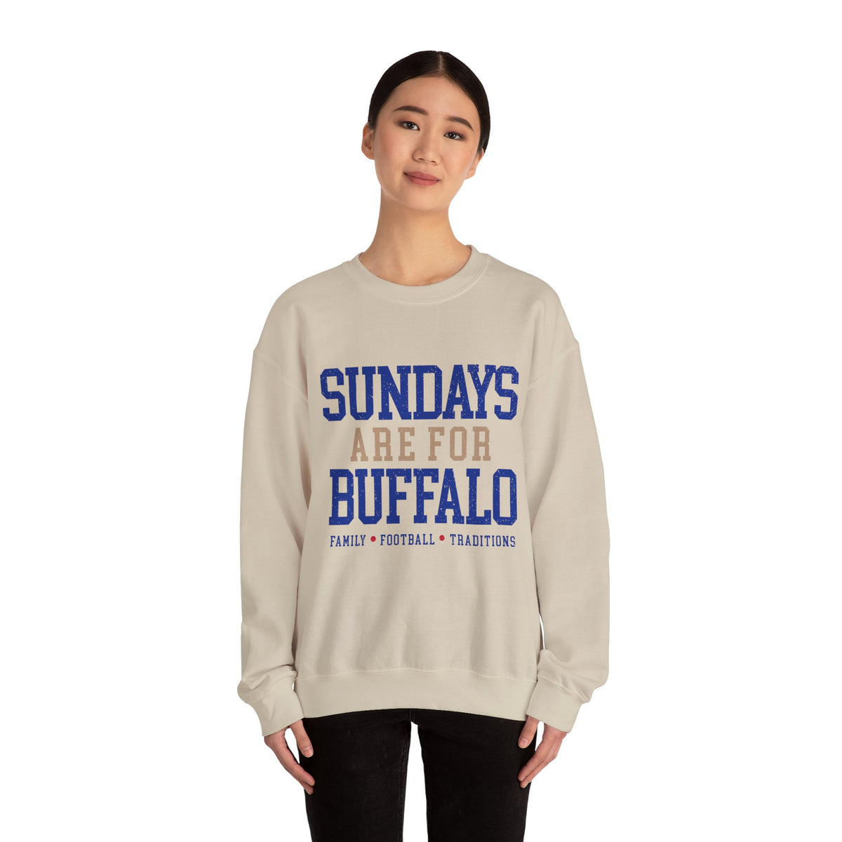 Sundays Are For Buffalo Bils Sweatshirt | NFL Football Fandom Crewneck I Gildan Crewneck Unisex