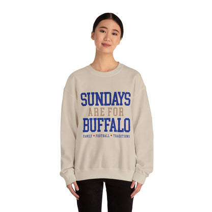Sundays Are For Buffalo Bils Sweatshirt | NFL Football Fandom Crewneck I Gildan Crewneck Unisex