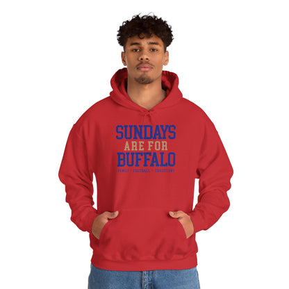 Sundays Are For Buffalo Hoodie | Football Tailgate Crew Pullover I Gildan Hoodie Unisex I Buffalo Bills NFL Fans