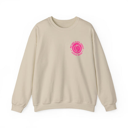 Squat Because No One Raps About Little Butts Sweatshirt | Pink Retro Fitness Quote I Gildan