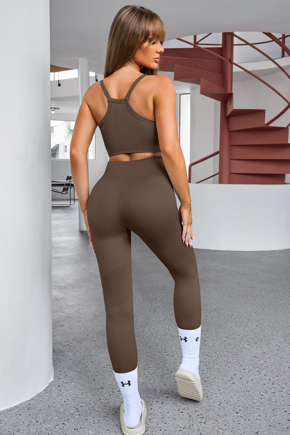 LE Cropped Active Top and Leggings Set