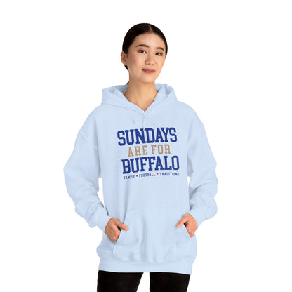 Sundays Are For Buffalo Hoodie | Football Tailgate Crew Pullover I Gildan Hoodie Unisex I Buffalo Bills NFL Fans