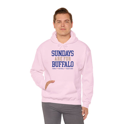Sundays Are For Buffalo Hoodie | Football Tailgate Crew Pullover I Gildan Hoodie Unisex I Buffalo Bills NFL Fans