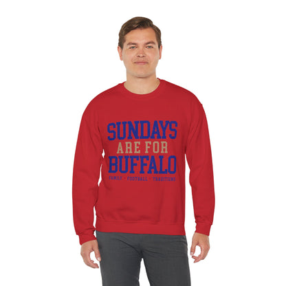 Sundays Are For Buffalo Bils Sweatshirt | NFL Football Fandom Crewneck I Gildan Crewneck Unisex