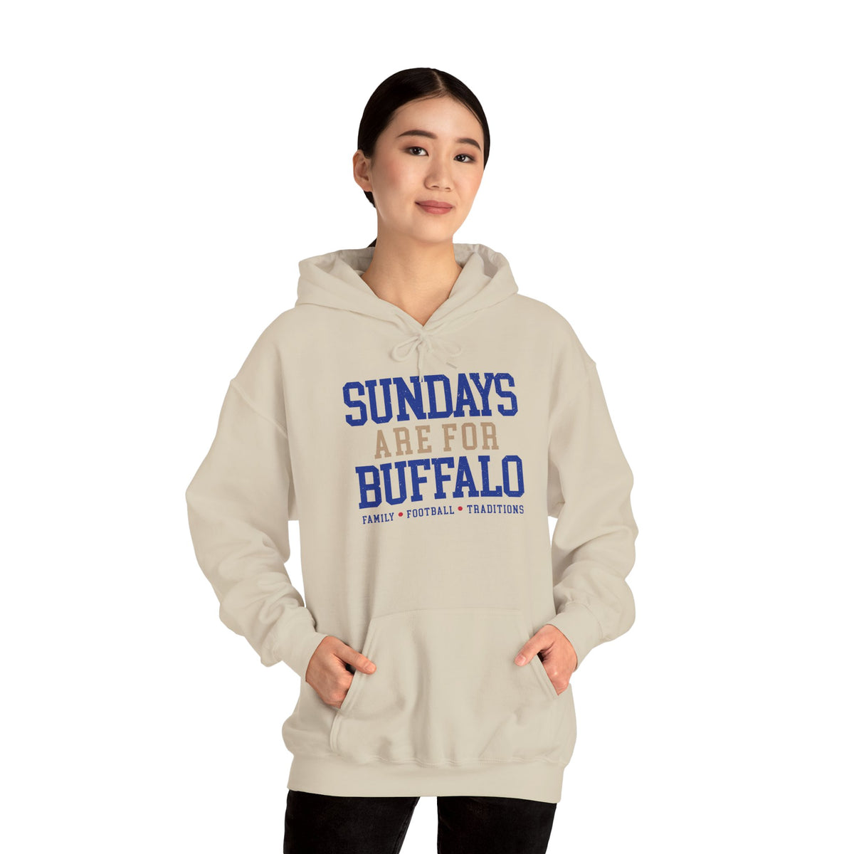 Sundays Are For Buffalo Hoodie | Football Tailgate Crew Pullover I Gildan Hoodie Unisex I Buffalo Bills NFL Fans