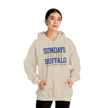Sundays Are For Buffalo Hoodie | Football Tailgate Crew Pullover I Gildan Hoodie Unisex I Buffalo Bills NFL Fans