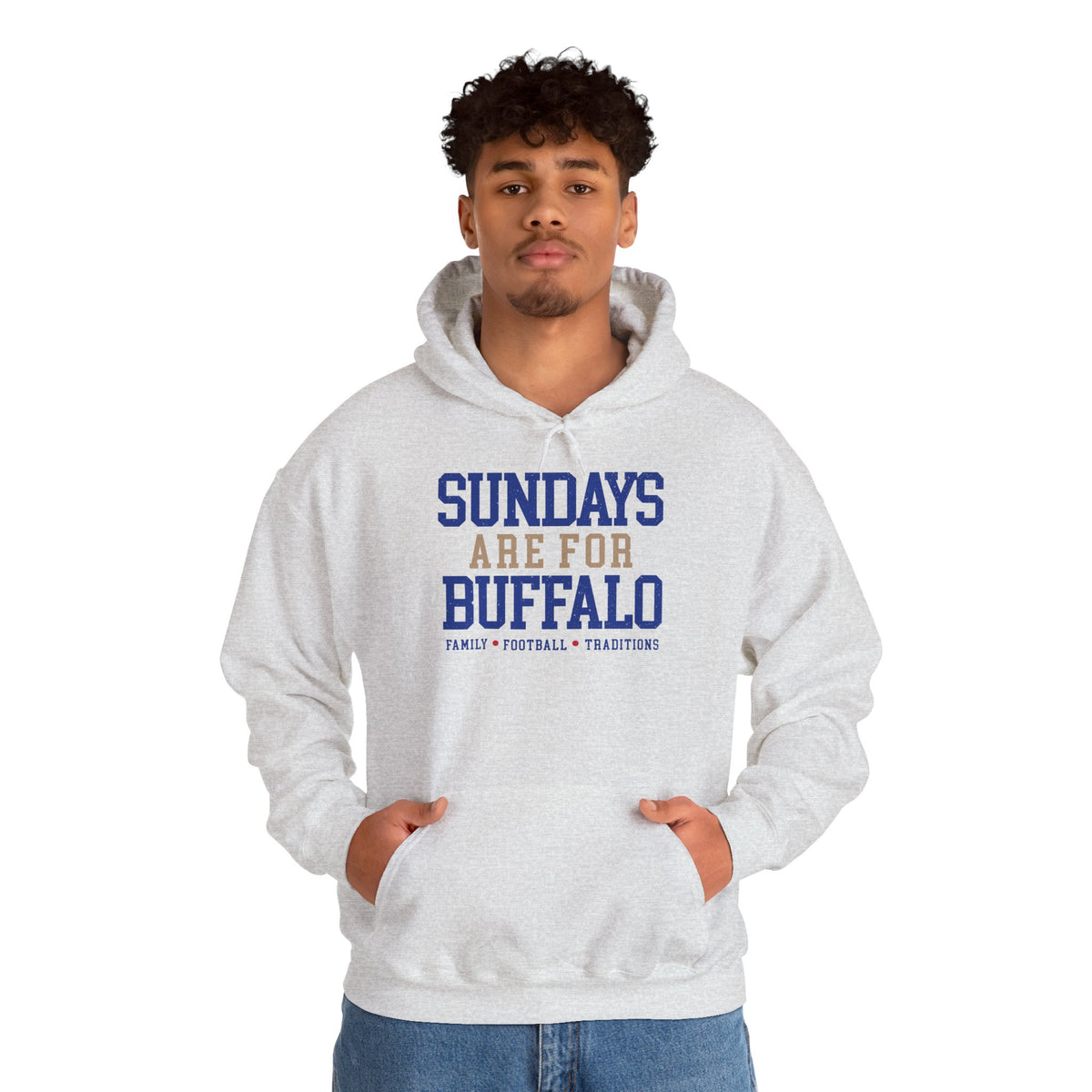 Sundays Are For Buffalo Hoodie | Football Tailgate Crew Pullover I Gildan Hoodie Unisex I Buffalo Bills NFL Fans