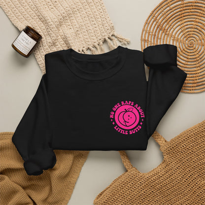 Squat Because No One Raps About Little Butts Sweatshirt | Pink Retro Fitness Quote I Gildan