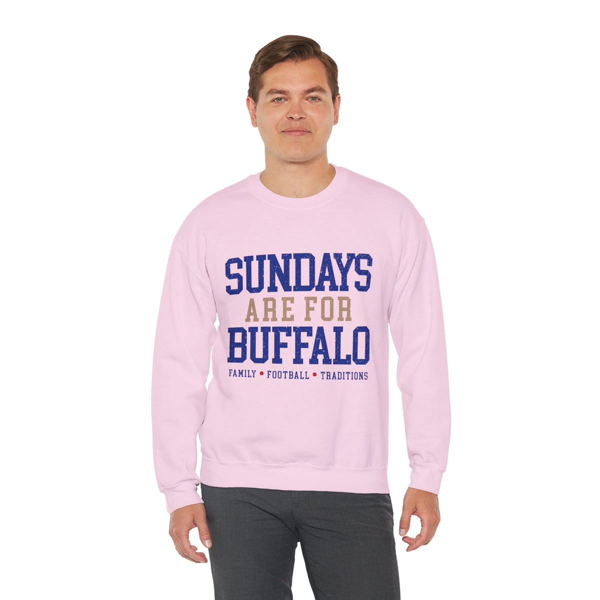 Sundays Are For Buffalo Bils Sweatshirt | NFL Football Fandom Crewneck I Gildan Crewneck Unisex