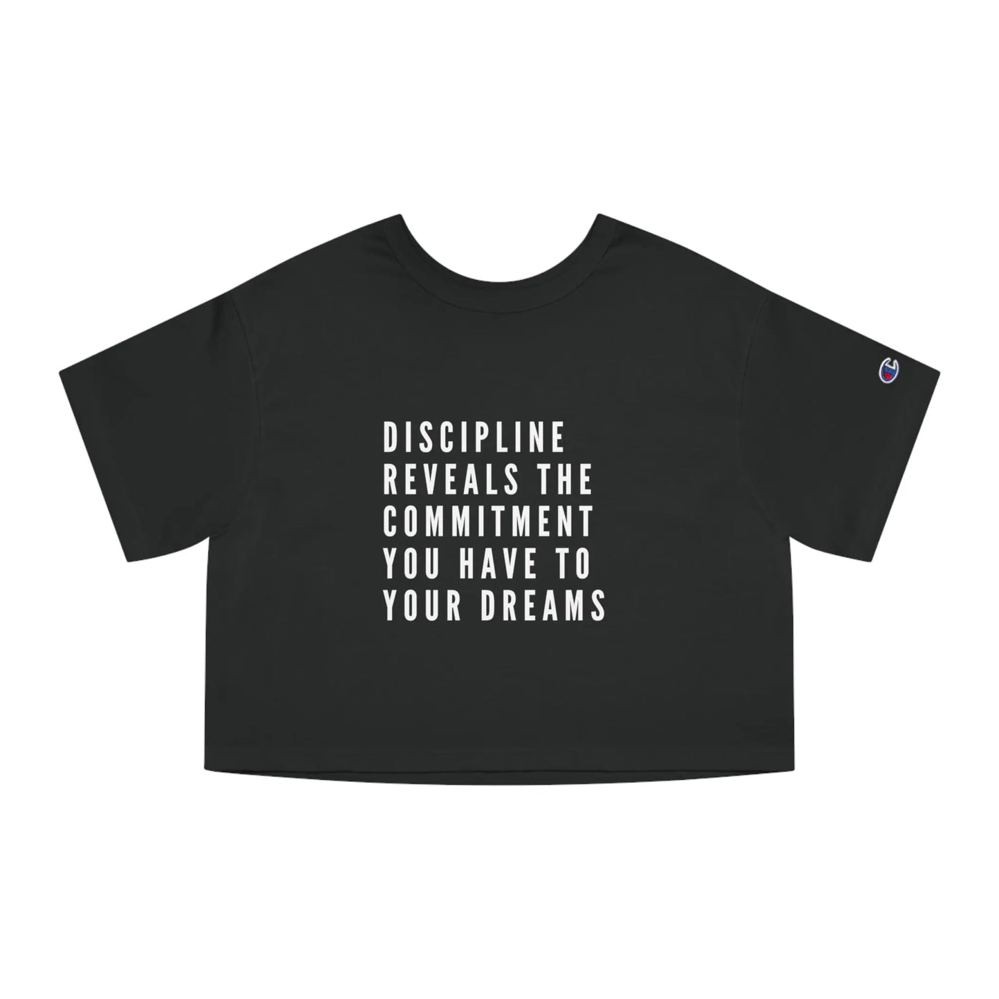 Commit to Your Dreams Champion Crop Tee  Lolu Active