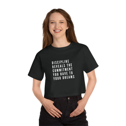 Commit to Your Dreams Cropped Tee  Lolu Active