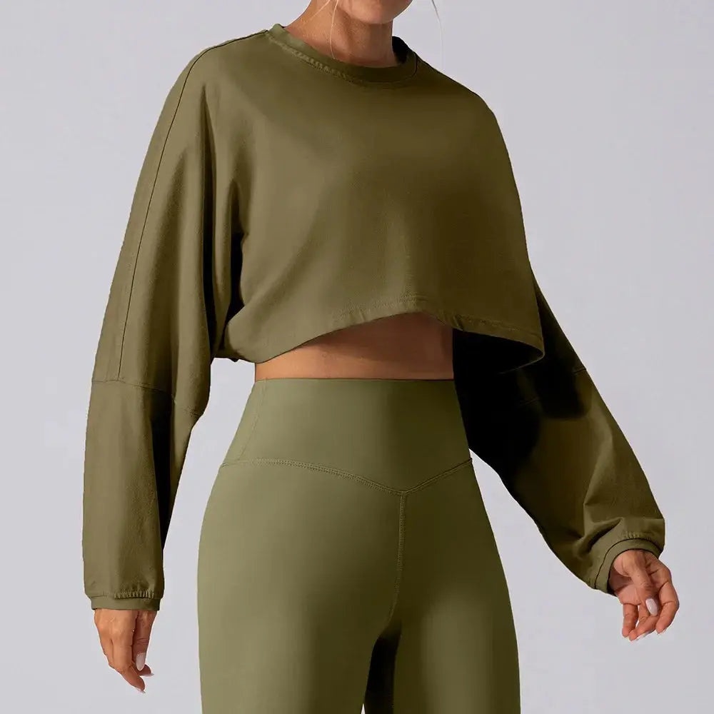 Cropped BF Sweater  Lolu Active