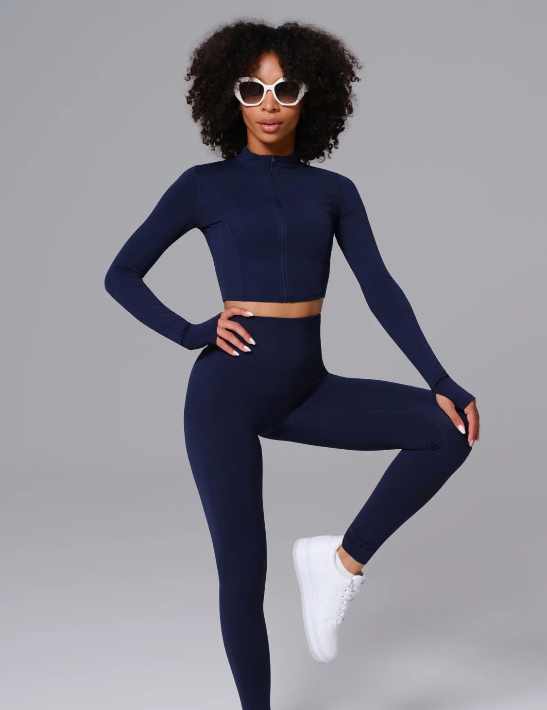 CurveFlex Trio 3 Piece Seamless Set Navy Blue
