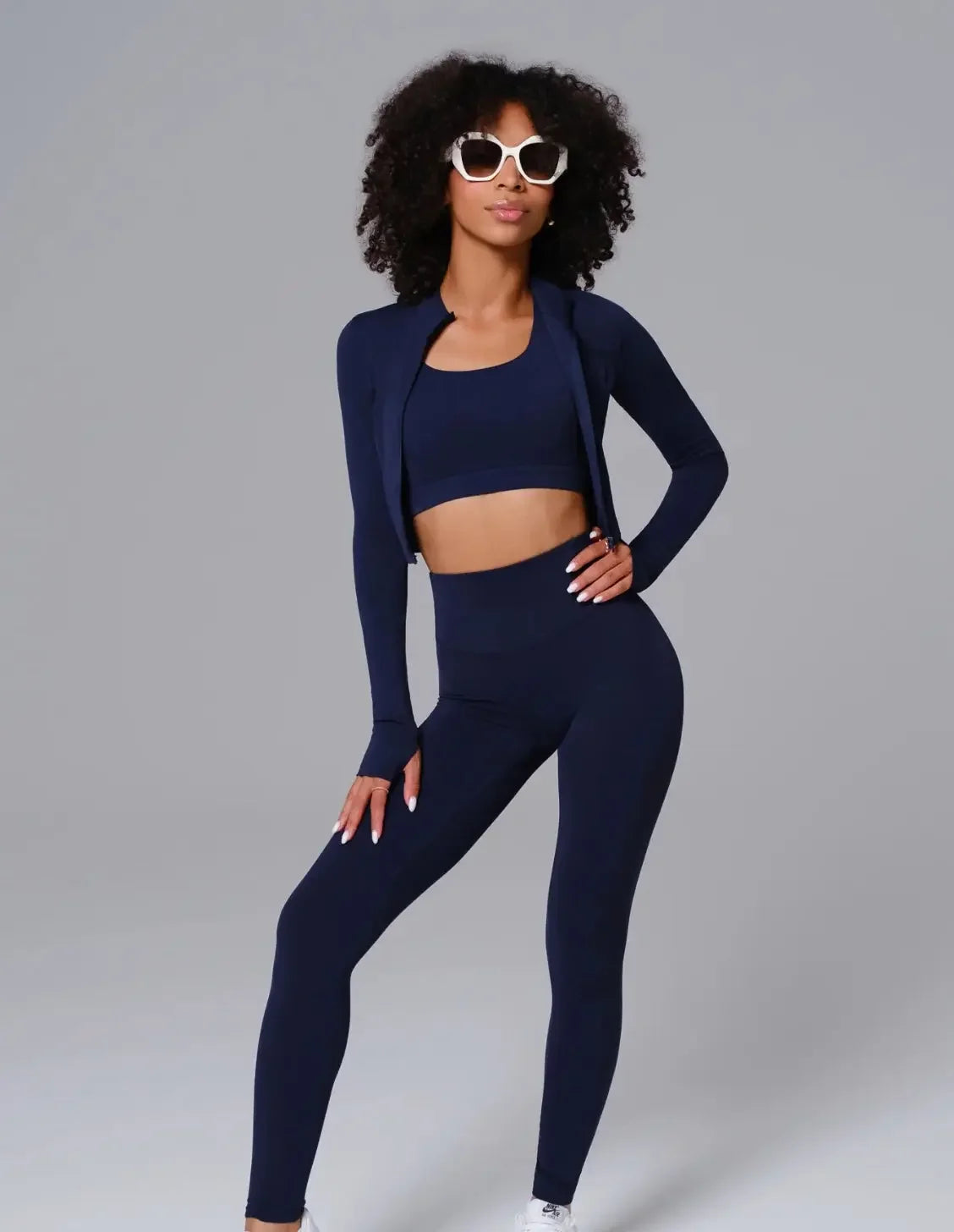 CurveFlex Trio 3 Piece Seamless Set Navy