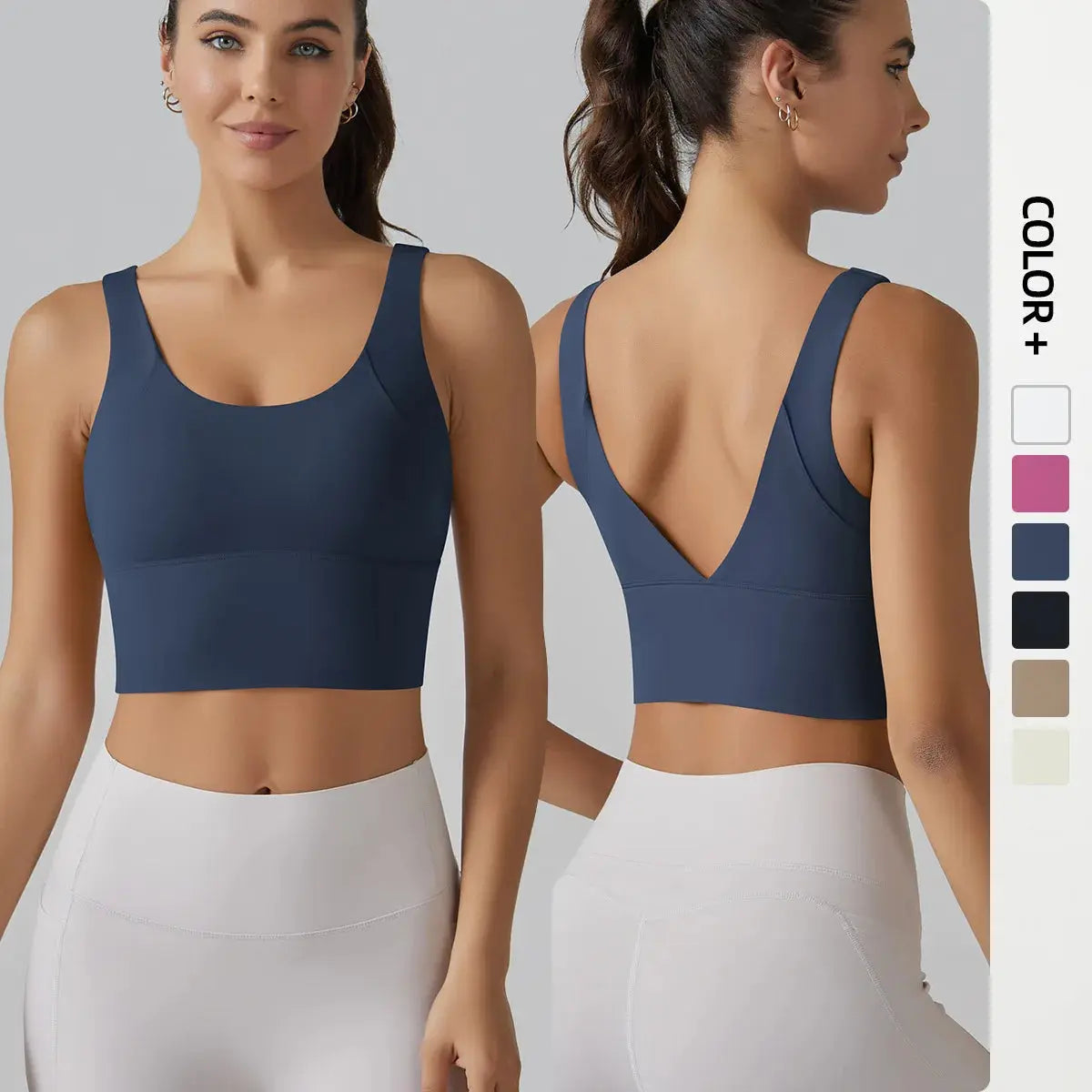 Dip Back Yoga Bra  Lolu Active