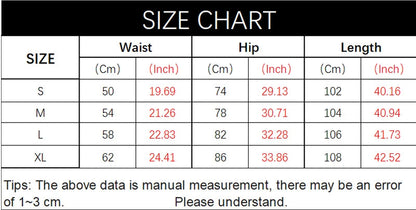 Size chart for clothing with measurements in centimeters and inches.