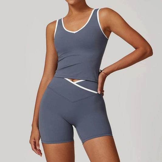 Lola Bikers and Tank 2 Piece Set  Lolu Active