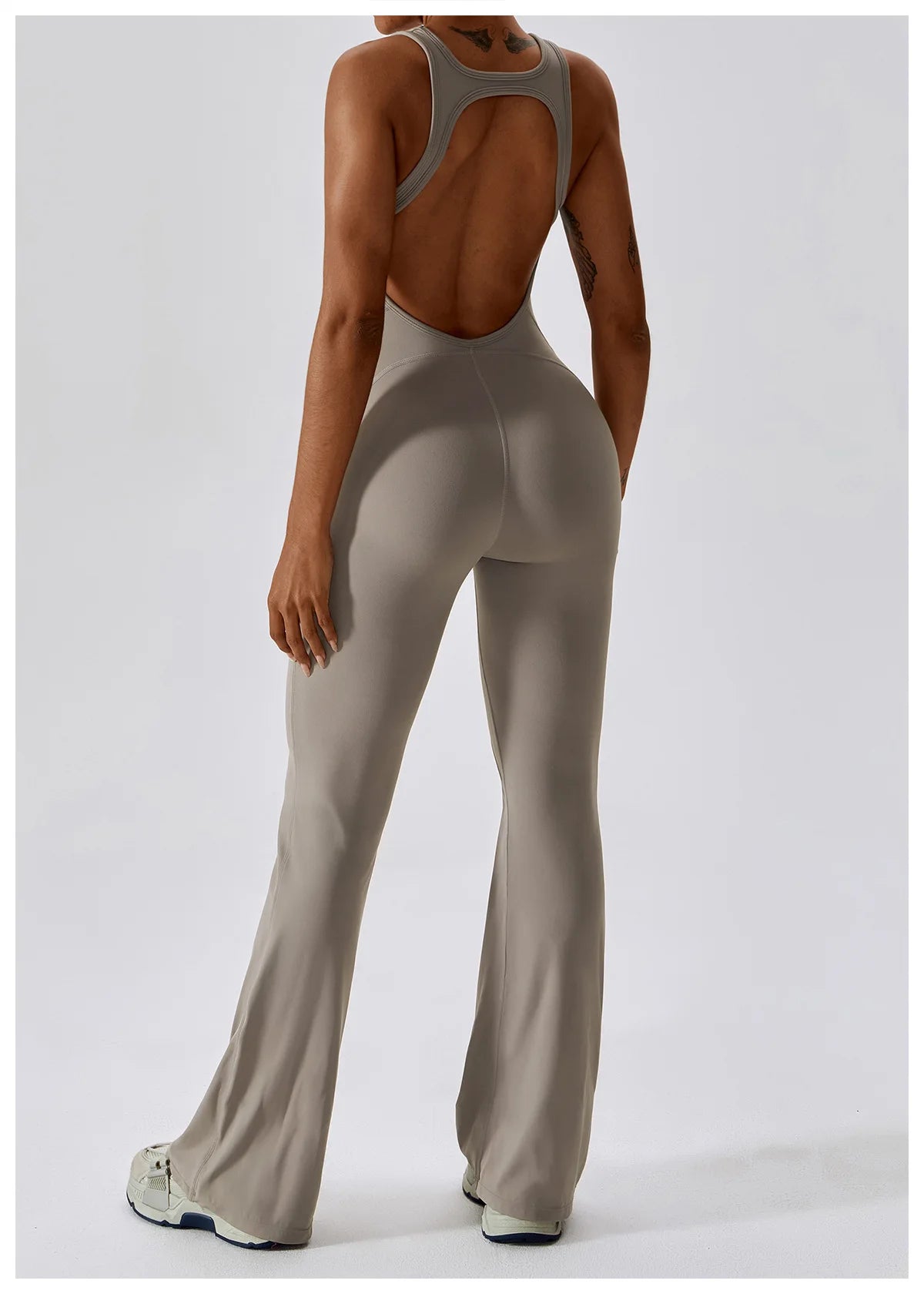 Lolu Backless Jumpsuit Flare - Lolu Active