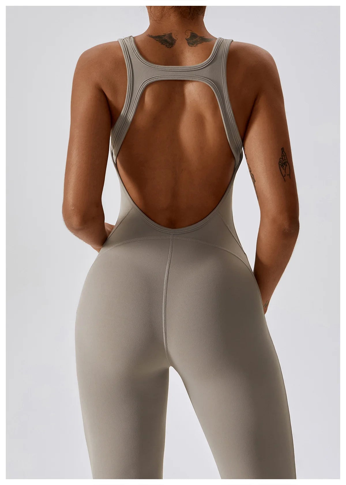 Lolu Backless Jumpsuit Flare - Lolu Active