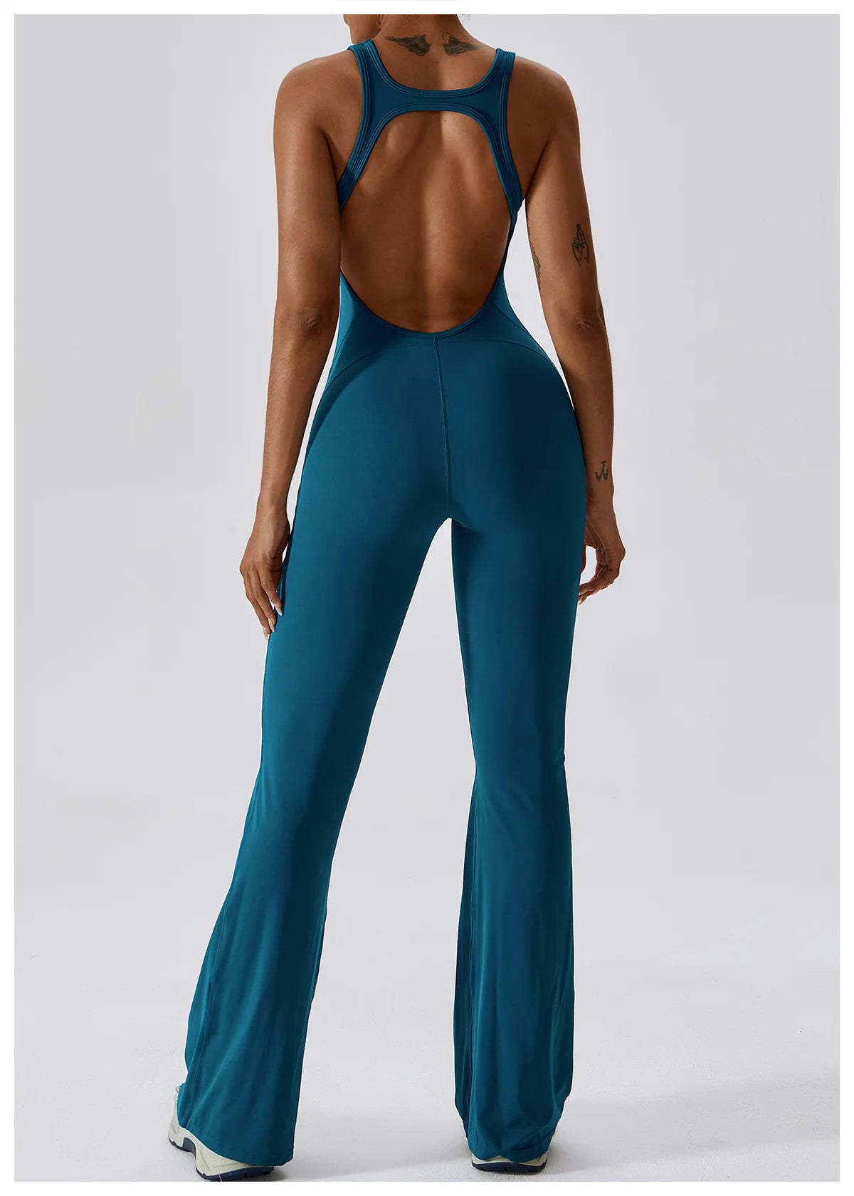 Lolu Backless Jumpsuit Flare - Lolu Active