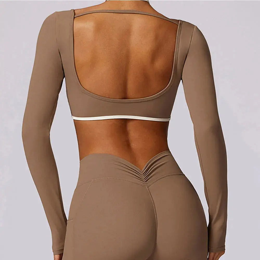 Meesha Backless Top  Lolu Active