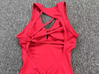 Padded Jumpsuit Sport Women Yoga Bodysuit Fitness Wear Gym Sportswear High Elastic Workout Running Clothes  Lolu Active