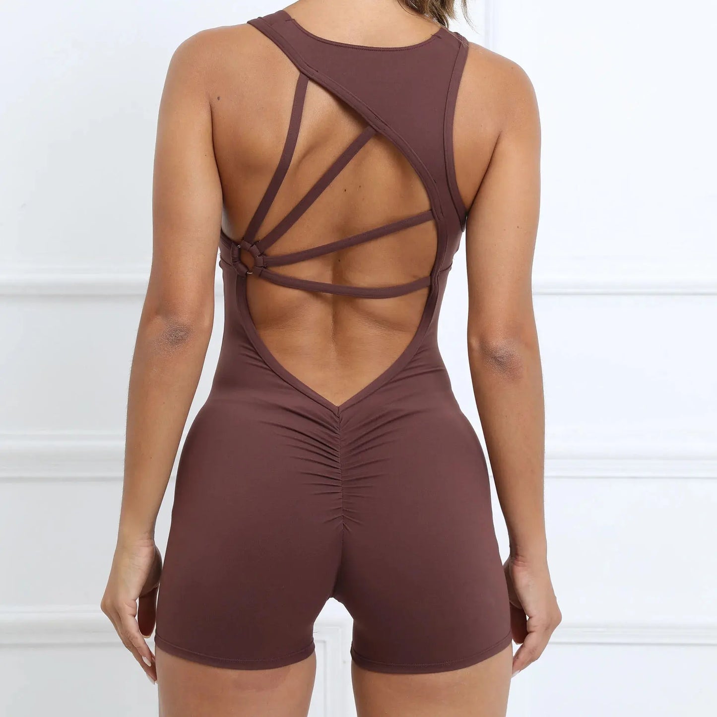 Padded Jumpsuit Sport Women Yoga Bodysuit Fitness Wear Gym Sportswear High Elastic Workout Running Clothes  Lolu Active