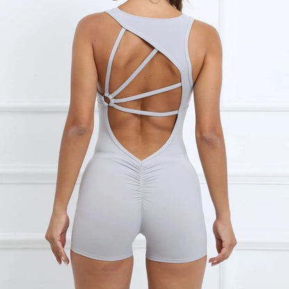 Padded Jumpsuit Sport Women Yoga Bodysuit Fitness Wear Gym Sportswear High Elastic Workout Running Clothes  Lolu Active