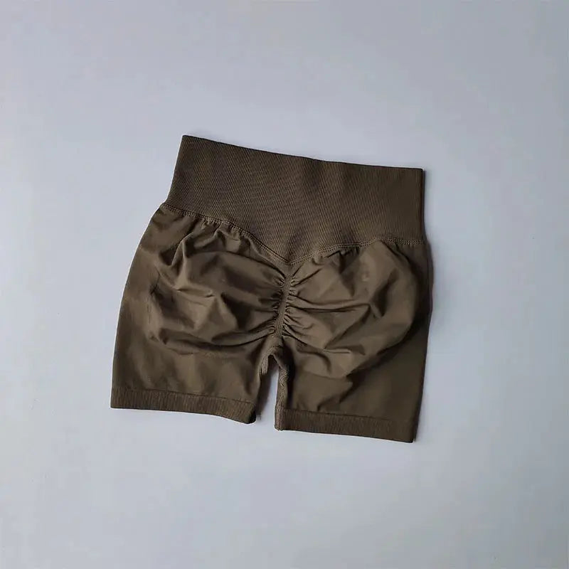 Peach Hip Lifting Sports Shorts Women High Waist and Waist Tightening Slimming Running Hip Speed Drying Three Point Tight Pants  Lolu Active