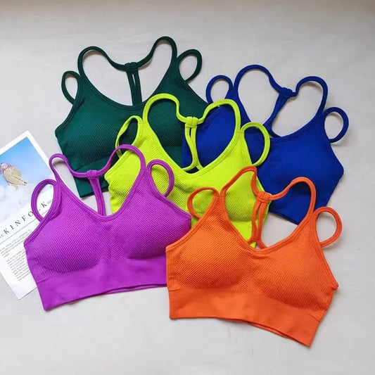 PowerSculpt Ribbed Sports Bra  Lolu Active