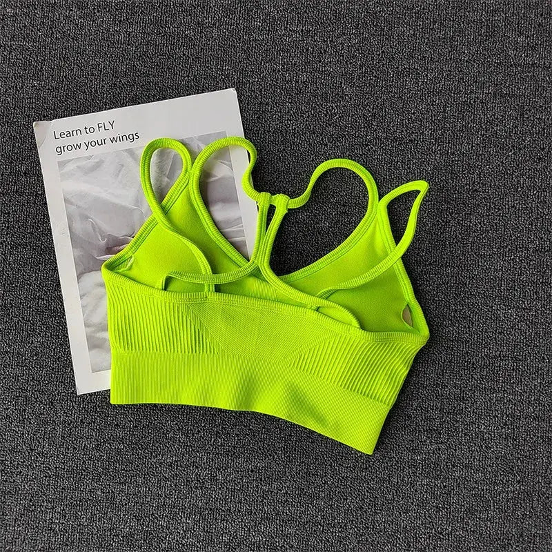PowerSculpt Ribbed Sports Bra  Lolu Active