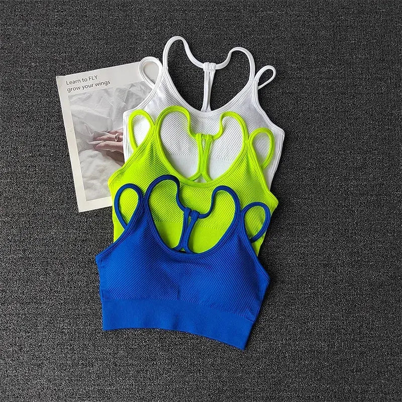 PowerSculpt Ribbed Sports Bra  Lolu Active