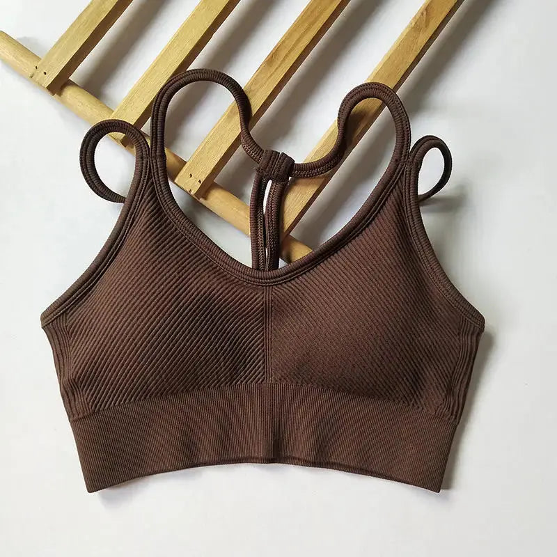 PowerSculpt Ribbed Sports Bra  Lolu Active