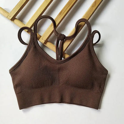 PowerSculpt Ribbed Sports Bra  Lolu Active