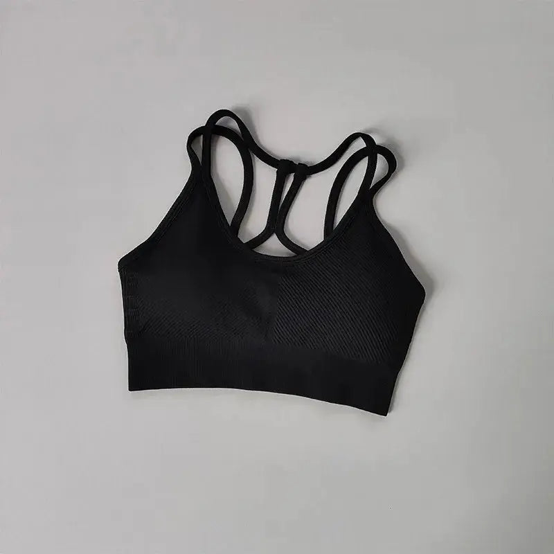 PowerSculpt Ribbed Sports Bra  Lolu Active