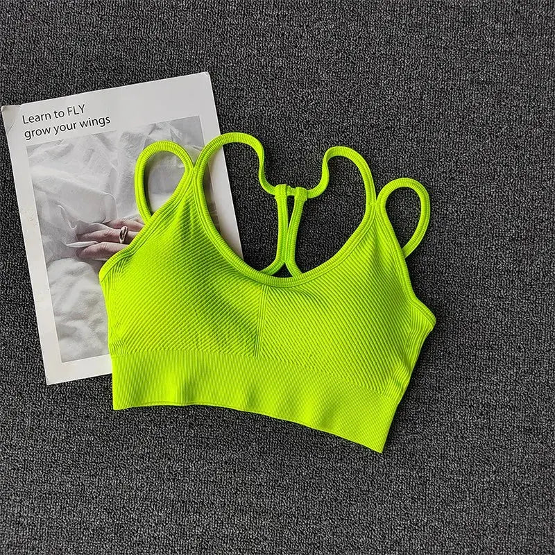 PowerSculpt Ribbed Sports Bra  Lolu Active