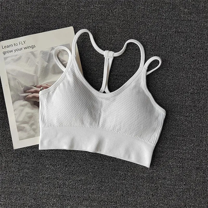 PowerSculpt Ribbed Sports Bra  Lolu Active