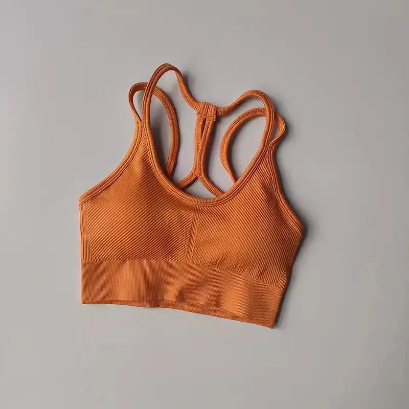 PowerSculpt Ribbed Sports Bra  Lolu Active