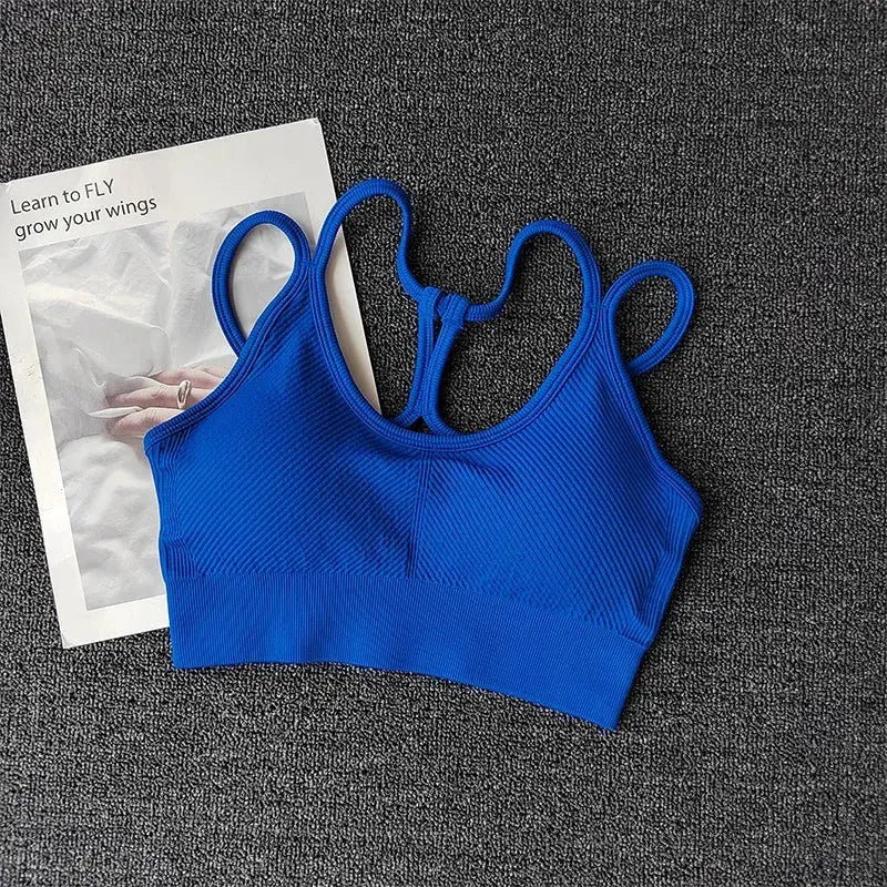 PowerSculpt Ribbed Sports Bra  Lolu Active