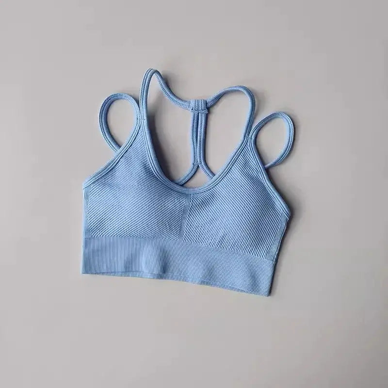 PowerSculpt Ribbed Sports Bra  Lolu Active