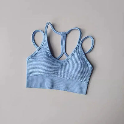 PowerSculpt Ribbed Sports Bra  Lolu Active