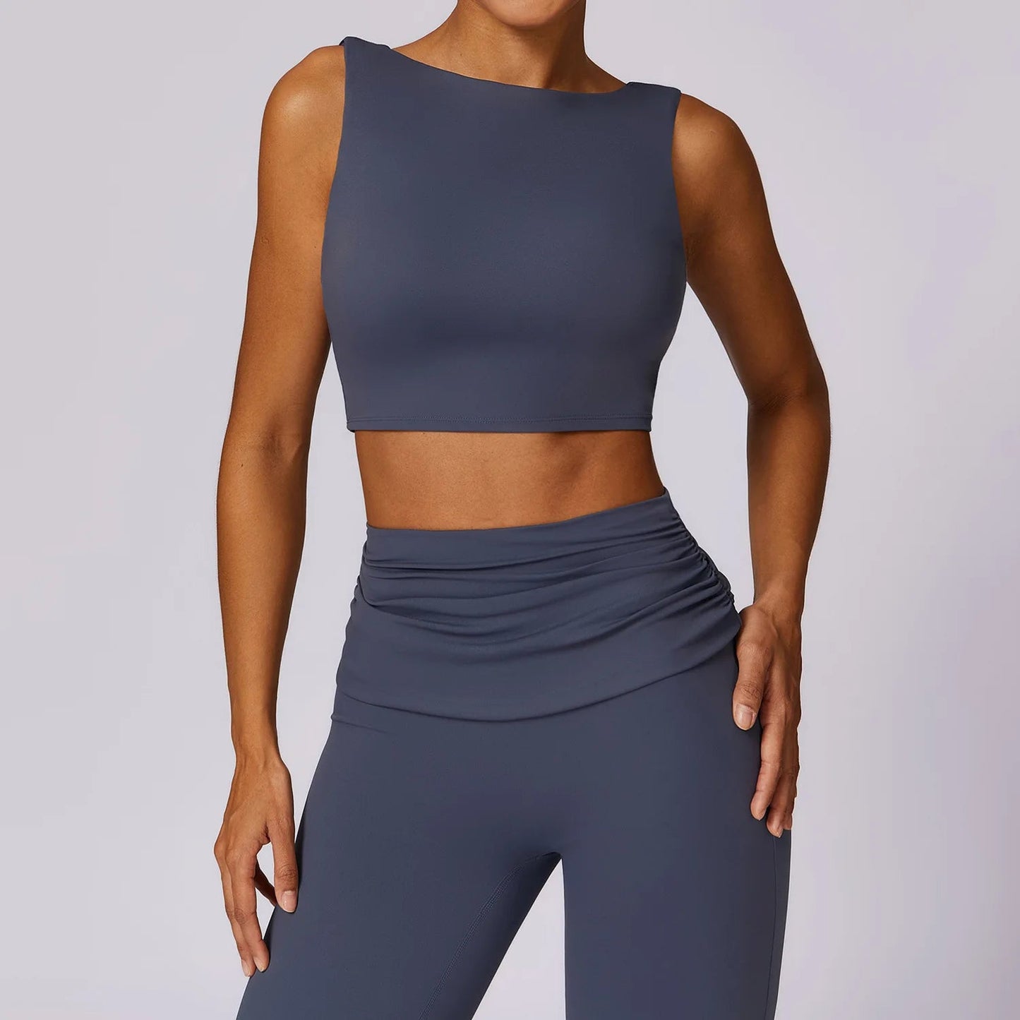 NCLAGEN Running Sports Bra Women High Support Impact Open Back Yoga Breathable Slim Fit Fitness Tank Top With Removable Pads  Lolu Active