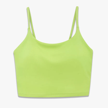 Suspenders Yoga Tank Tops for Fitness Naked Feel Sport Bra Gym Vest Women Camisole Workout Underwear Sportswear Outfit 