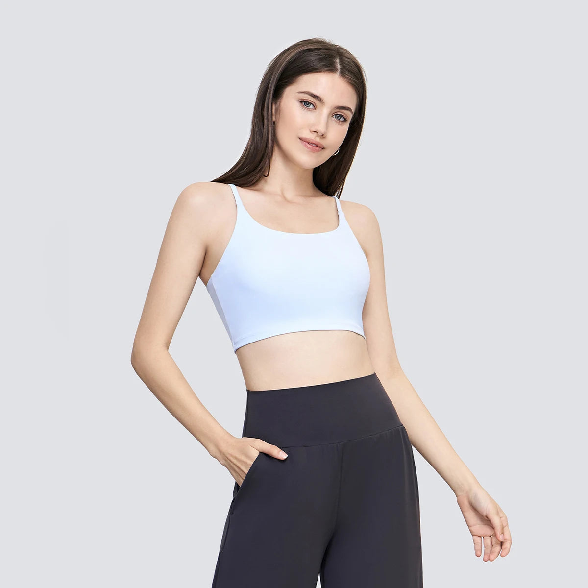 Suspenders Yoga Tank Tops for Fitness Naked Feel Sport Bra Gym Vest Women Camisole Workout Underwear Sportswear Outfit 