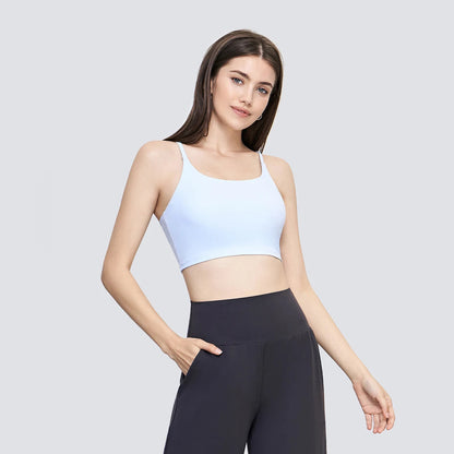 Suspenders Yoga Tank Tops for Fitness Naked Feel Sport Bra Gym Vest Women Camisole Workout Underwear Sportswear Outfit 