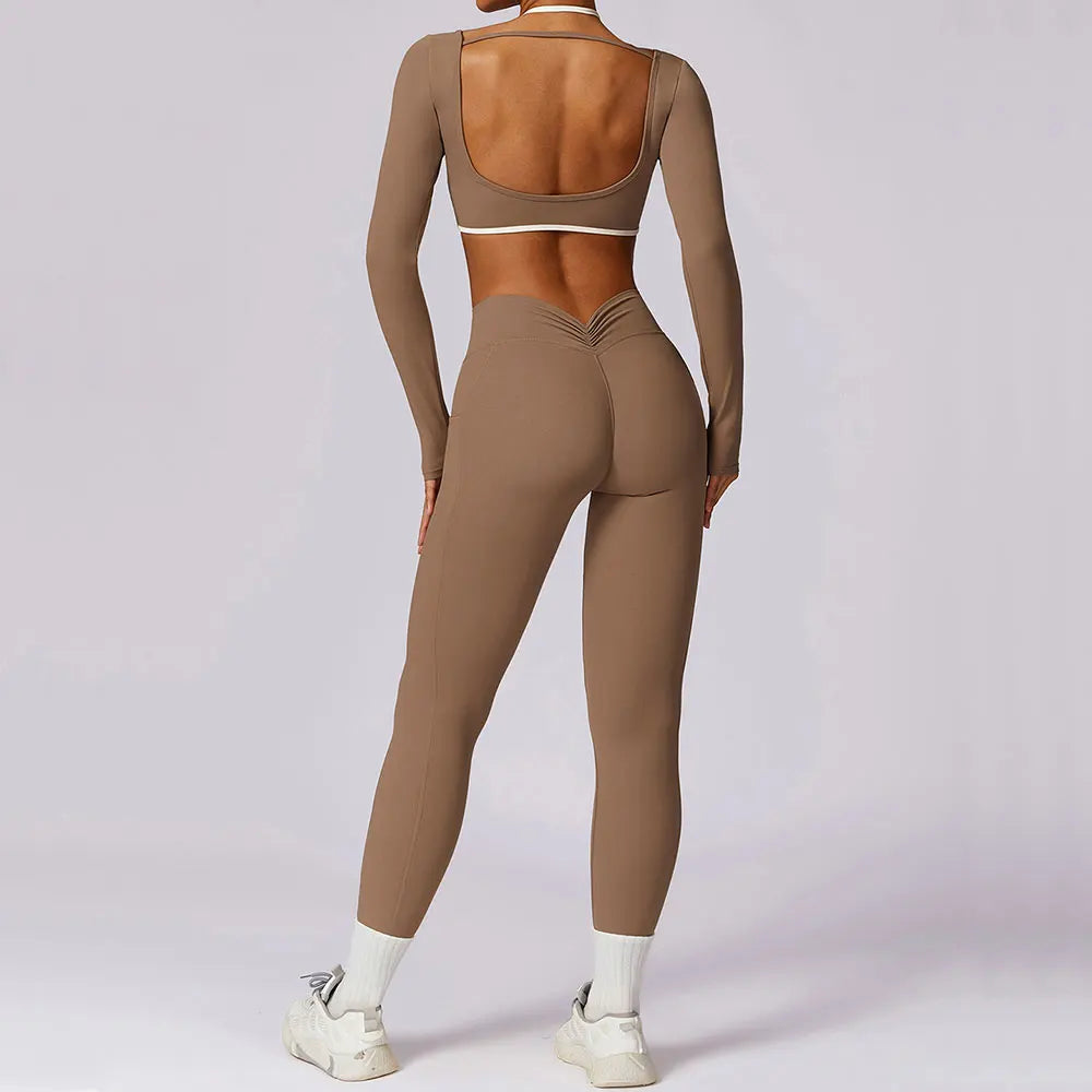 Long Halter & High Waist Leggings Set