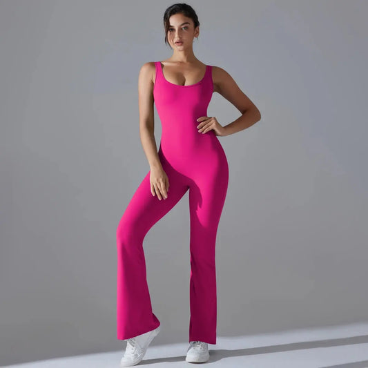 Second Skin BodyGlide Flare Jumpsuit - Lolu Active