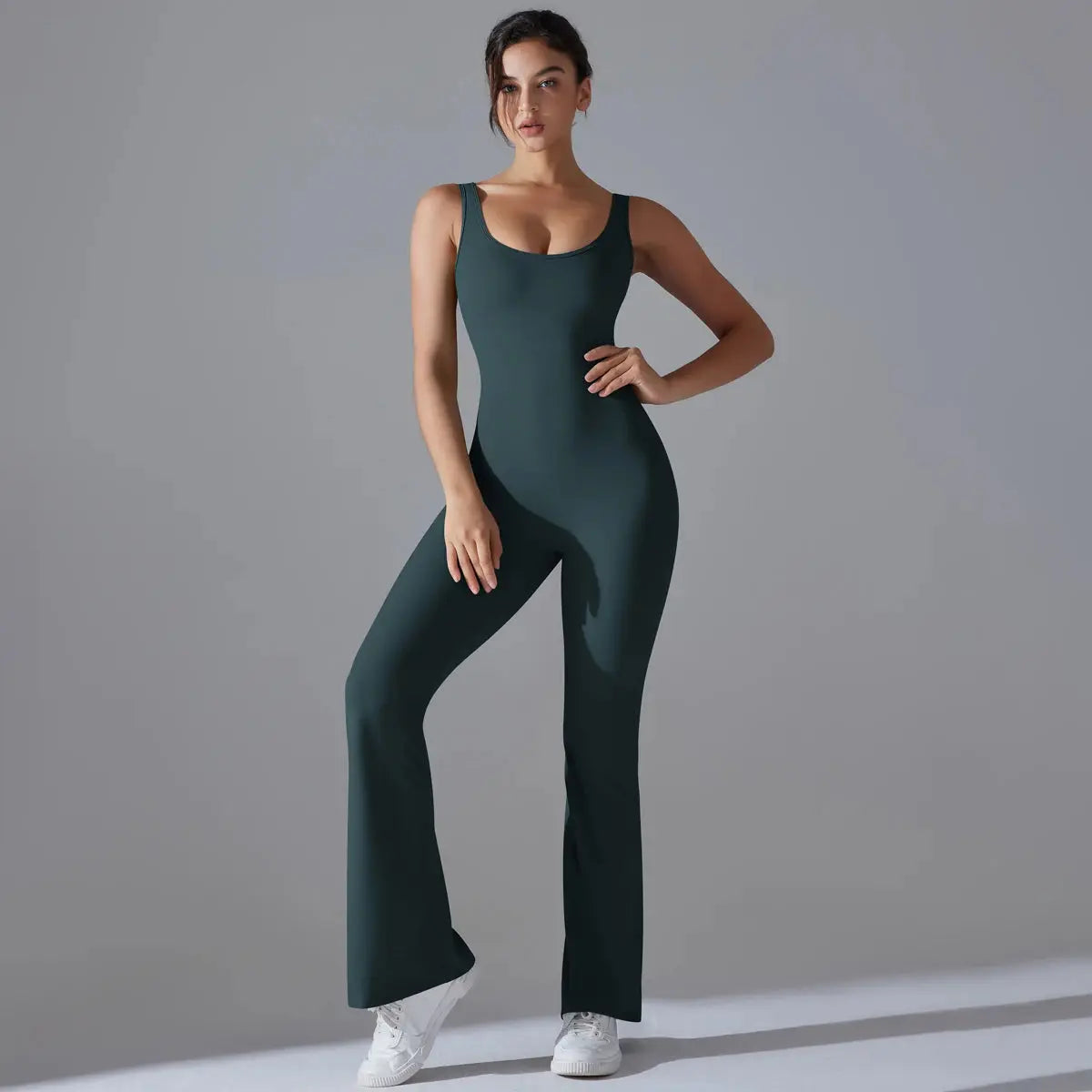 Second Skin BodyGlide Flare Jumpsuit - Lolu Active
